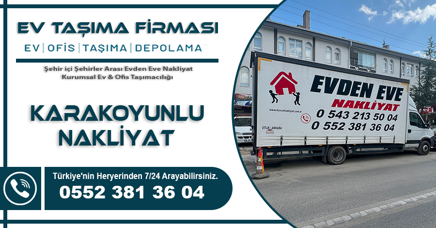 Karakoyunlu evden eve nakliyat ev tasima firmasi