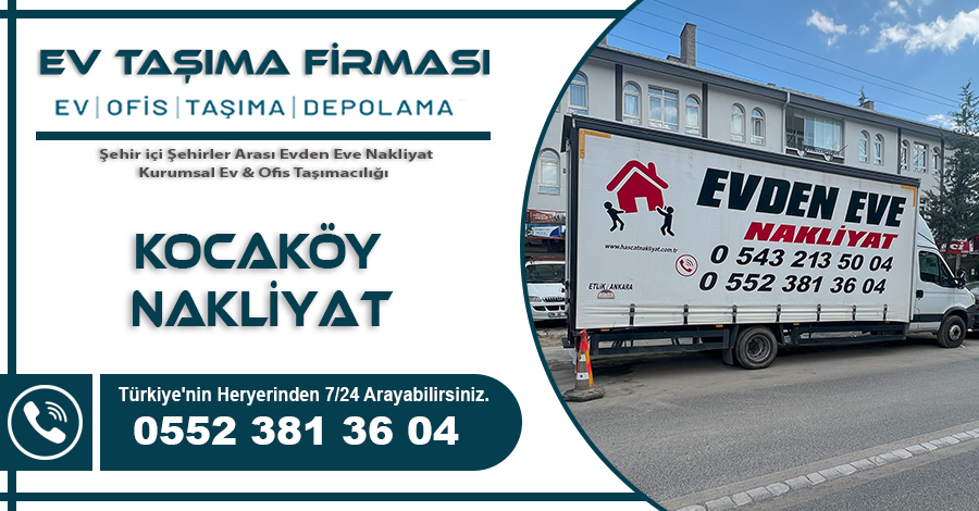 Kocakoy evden eve nakliyat ev tasima firmasi