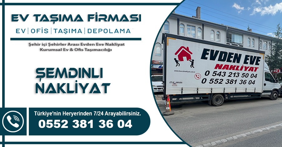 Şemdiinli Evden Eve Nakliyat Ev Taşıma Firması